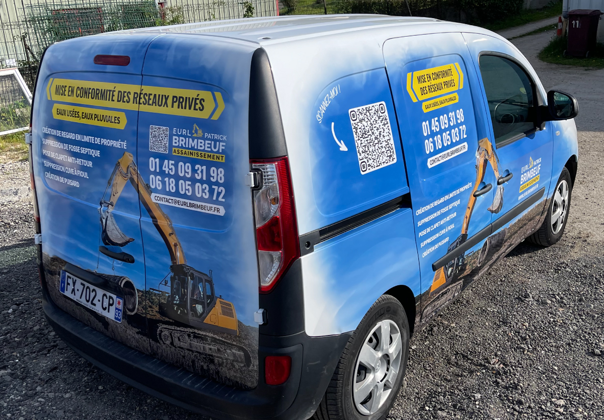 EURL BRIMBEUF - Marquage publicitaire intégral sut Renault Kangoo